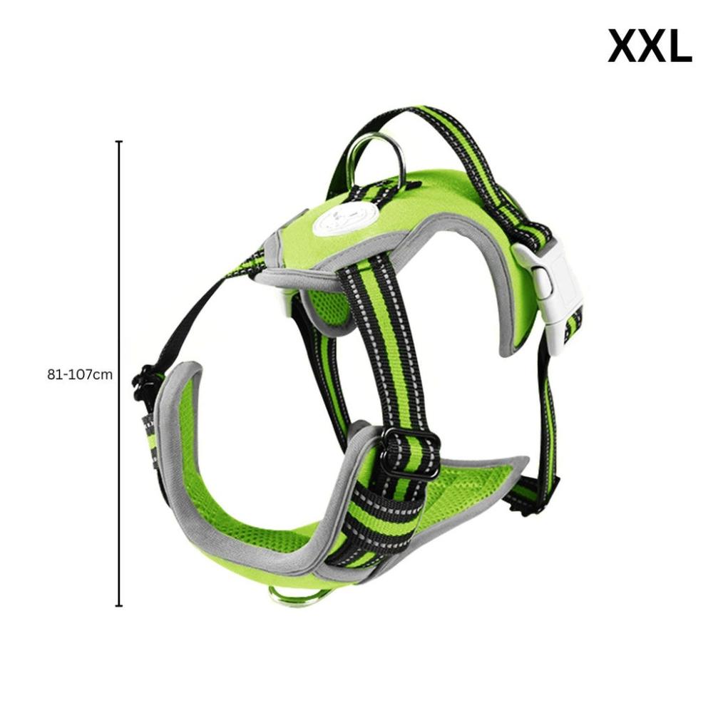 Adjustable Dog Harness Vest XXL Size (Green)