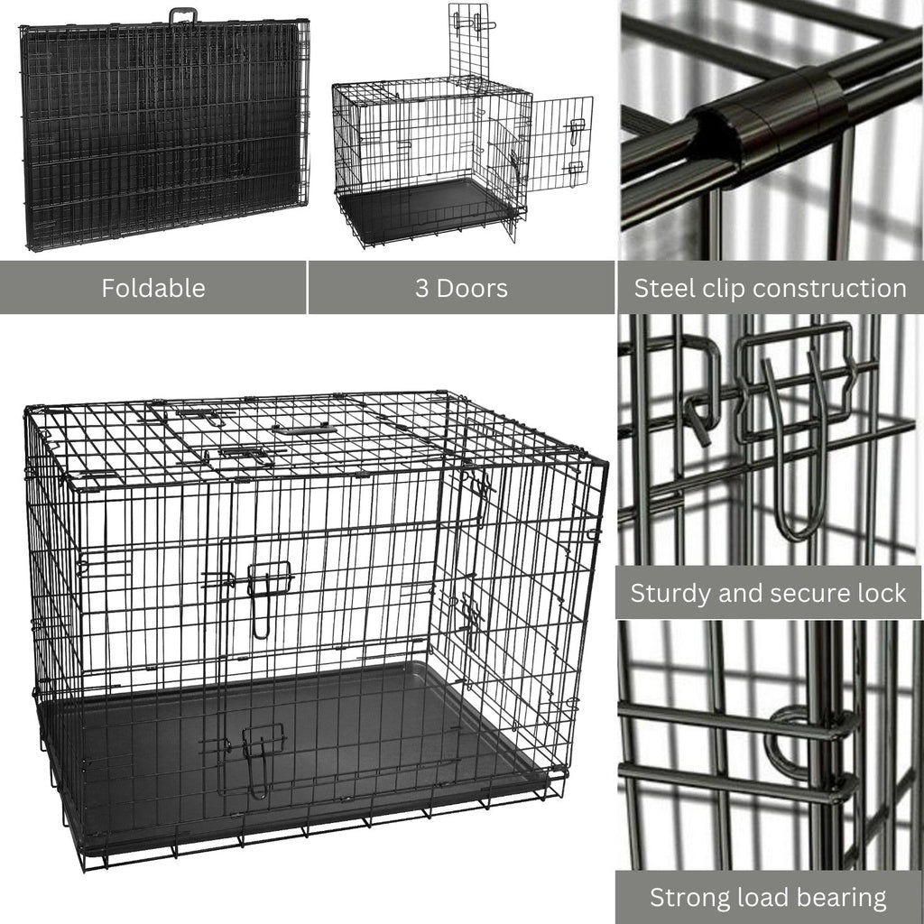 Foldable Design Dog Cage 48"