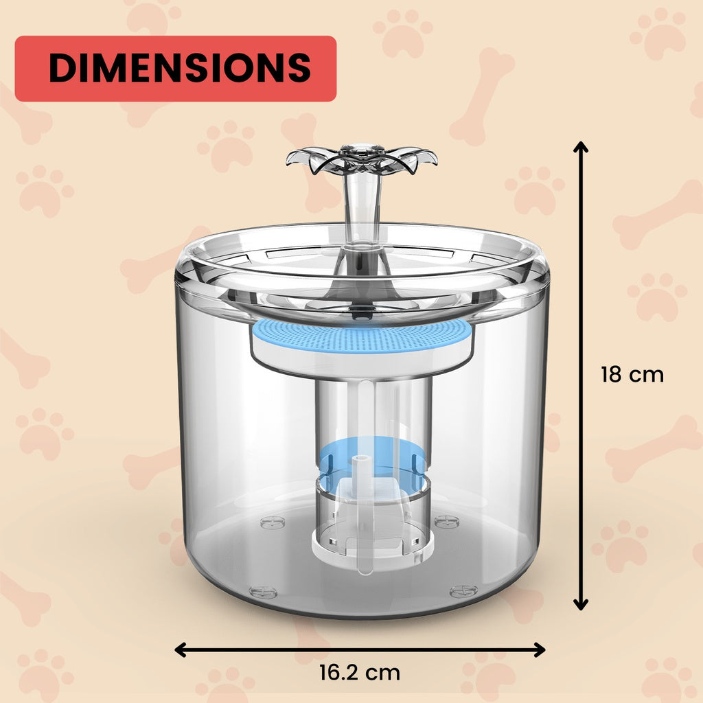 2.6L Automatic Pet Water Fountain Drinking Dispenser And Filter