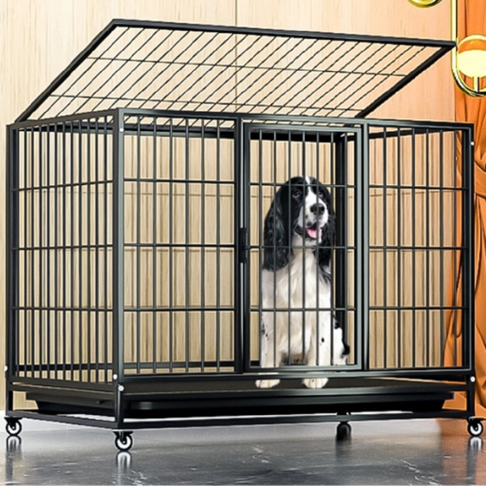 Multi-layer Dog Cage 46" (with wheels)