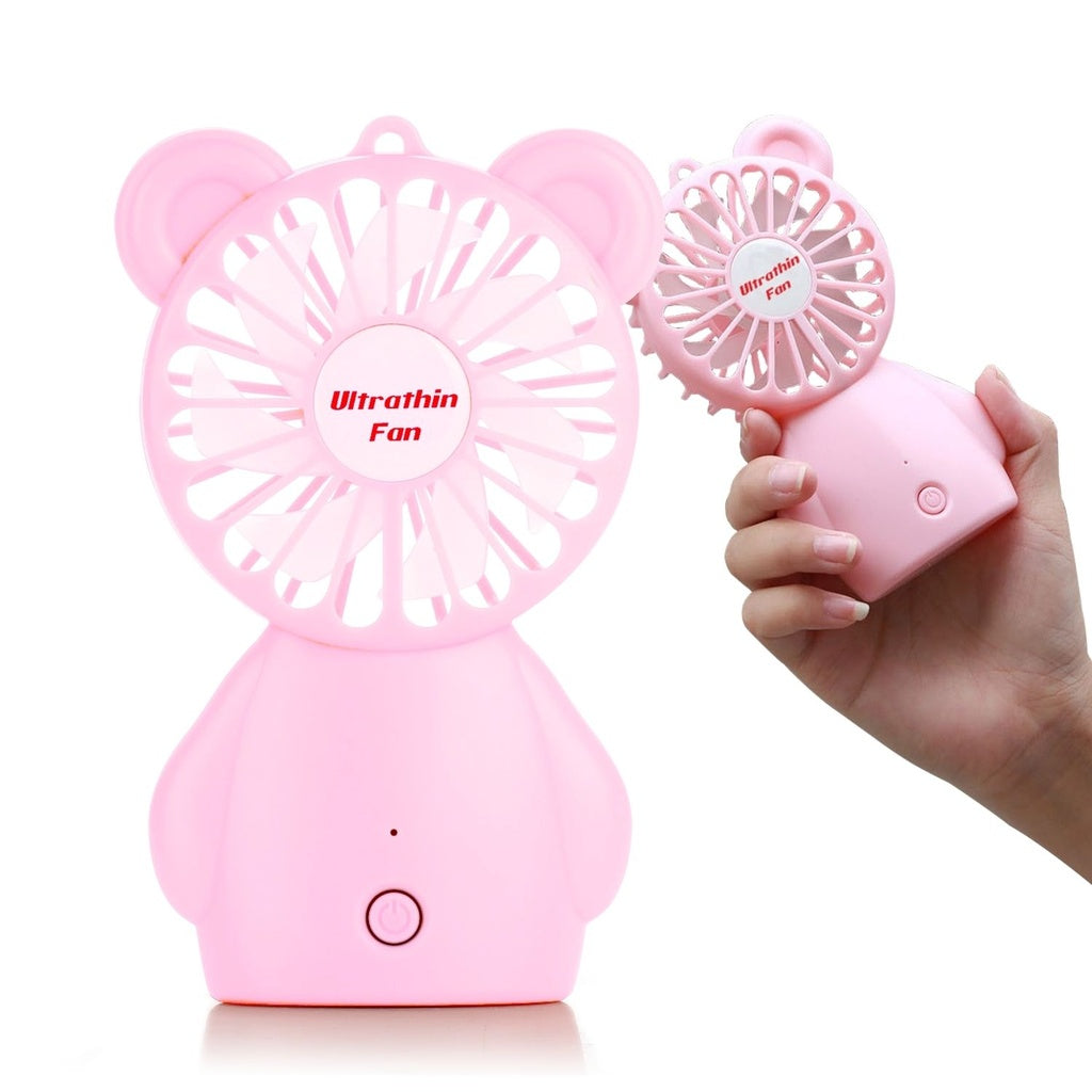 Rechargeable Handheld Fan (Pink)