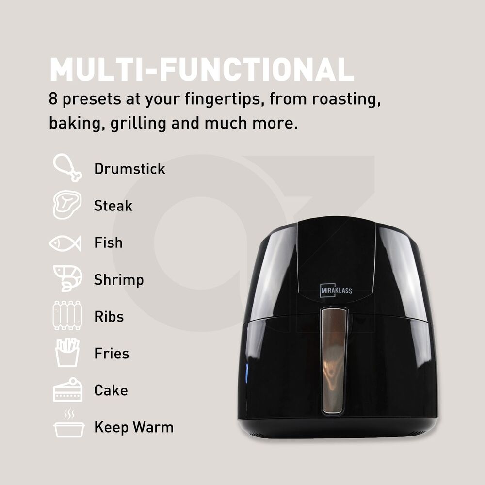 Contemporary Multifunctional Air Fryer - 7L