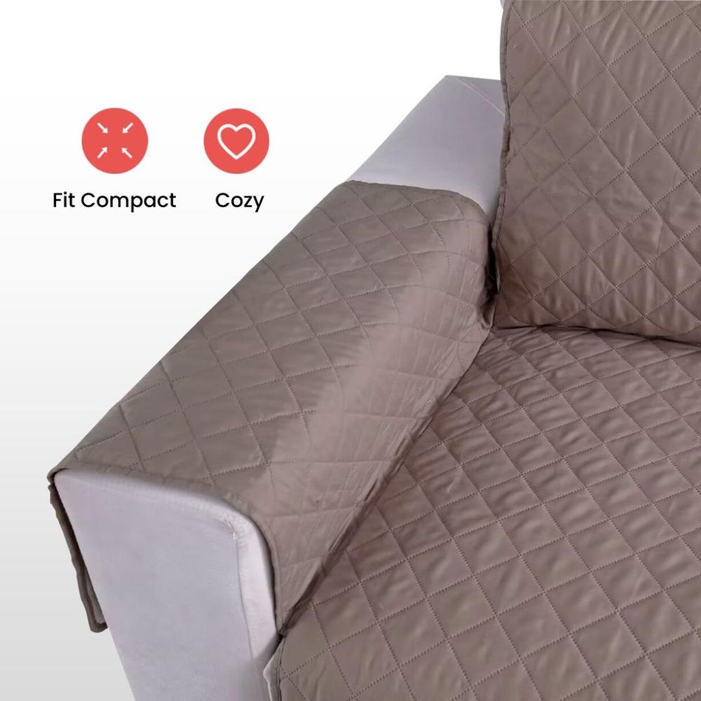 Durable Pet Sofa Cover 3 Seat (Khaki)