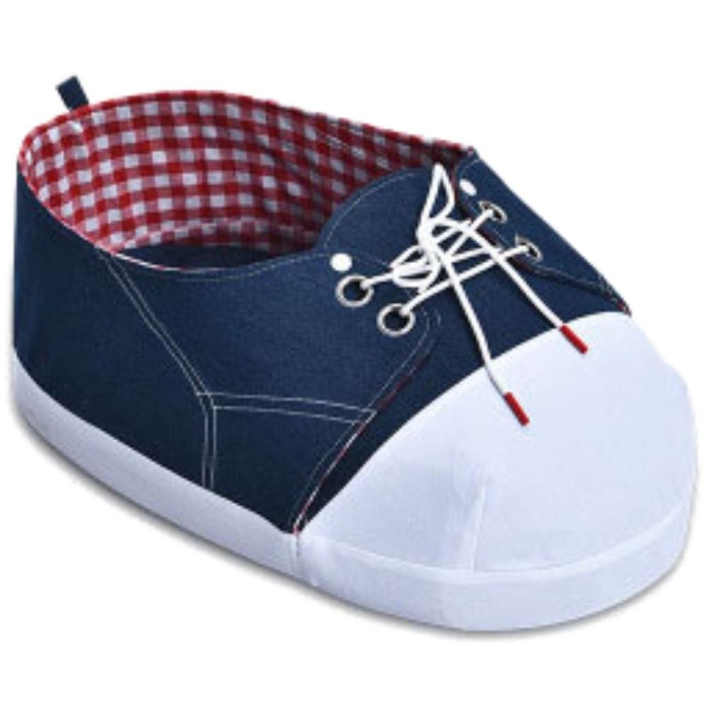 Ultra Comfortable Pet Bed Shoe Shape (M Blue)