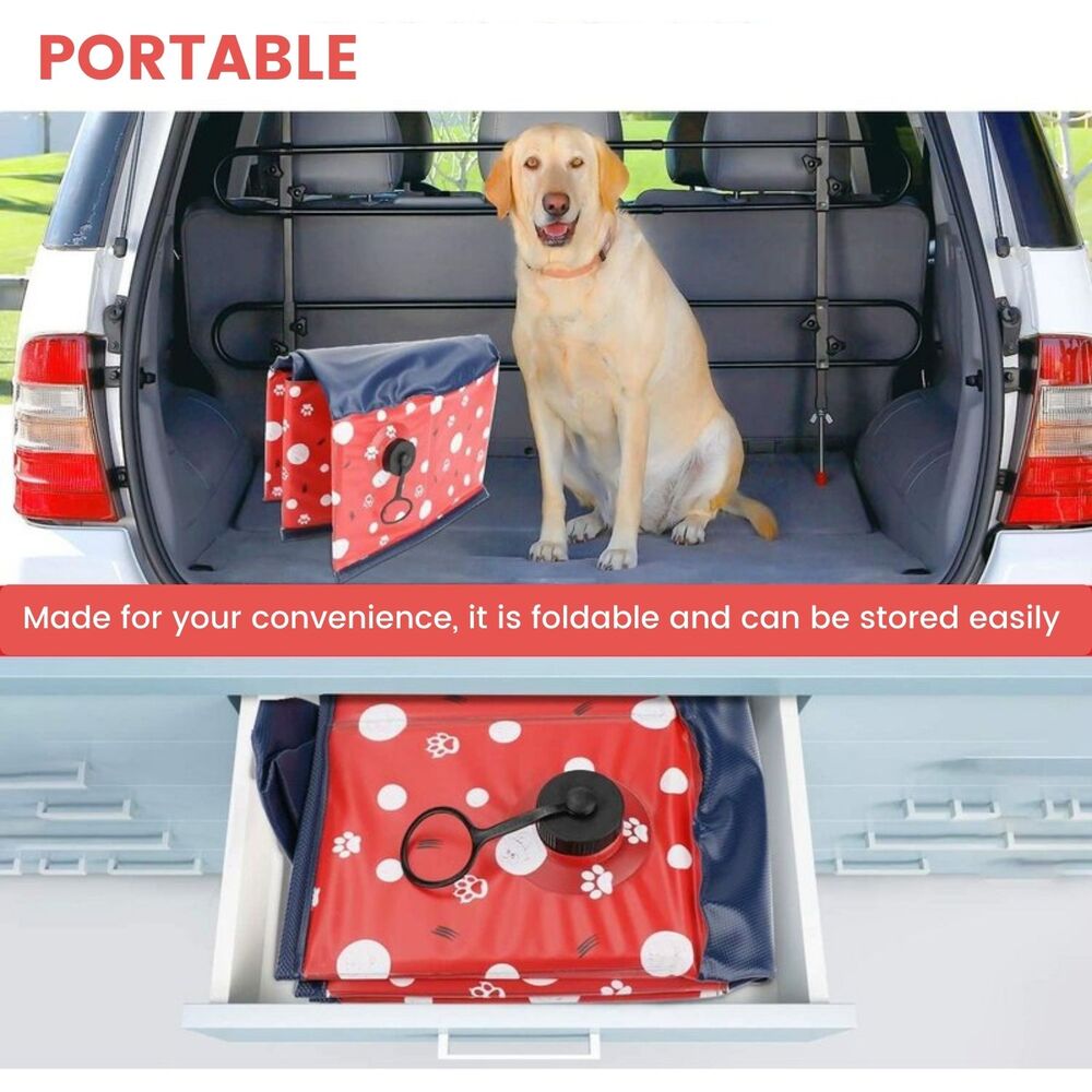 Circle Portable Pet Pool 120cm x 30cm Red