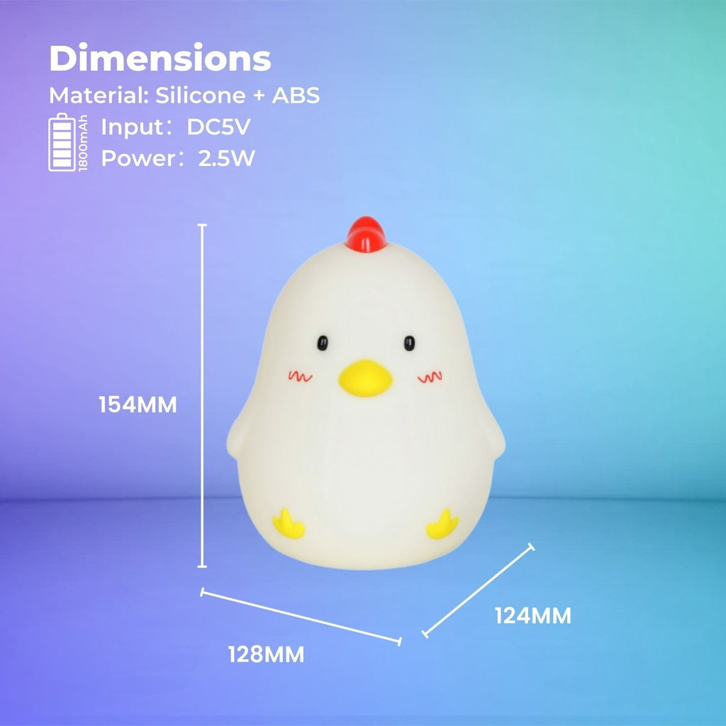 Wake Up Chicken Night Lamp Alarm Clock