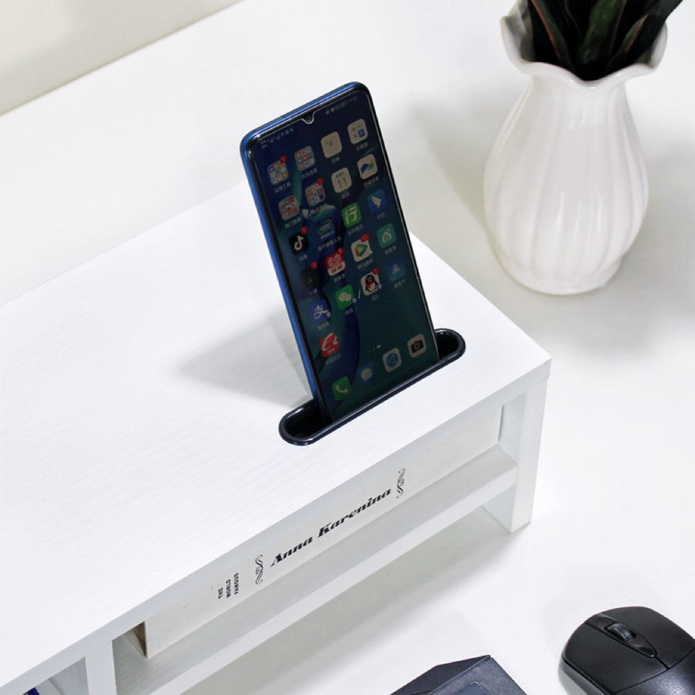 Ergonomic Monitor Stand with 2 Storage