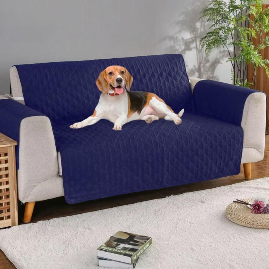 Durable Pet Sofa Cover 3 Seat (Blue)