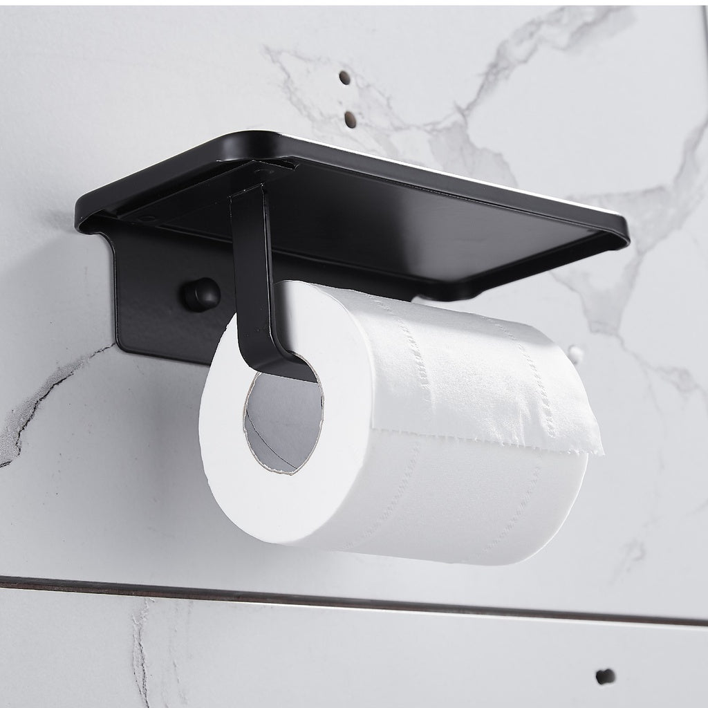 Toilet Roll Holder - Black