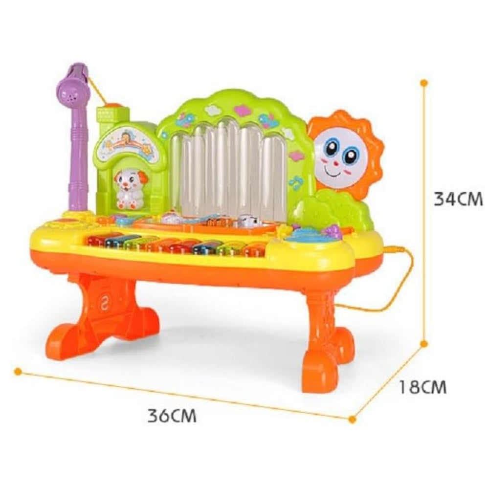 Kids Toy Musical Spray Electronic Piano Keyboard (Yellow)