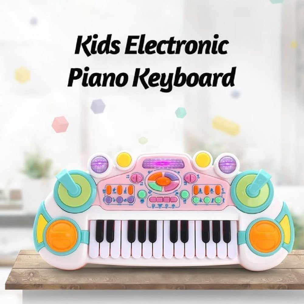 Kids Toy Musical Electronic Piano Keyboard (Pink)