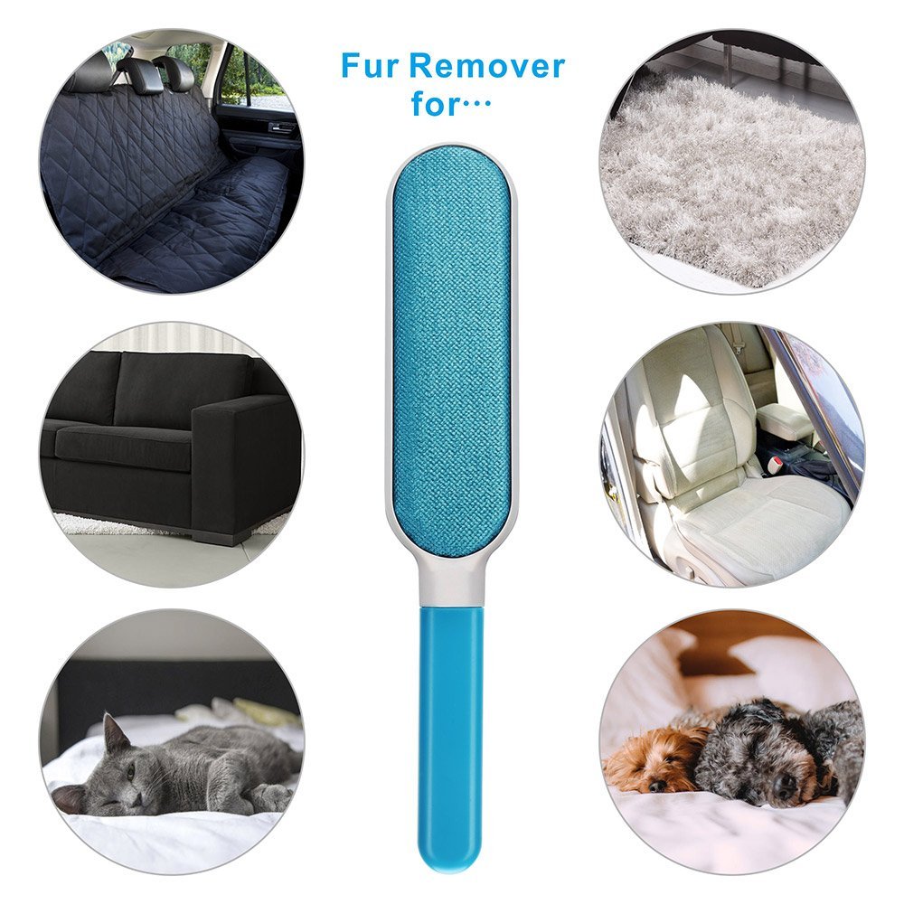 Effortless 3-in-1 Pet Remover Brush Blue