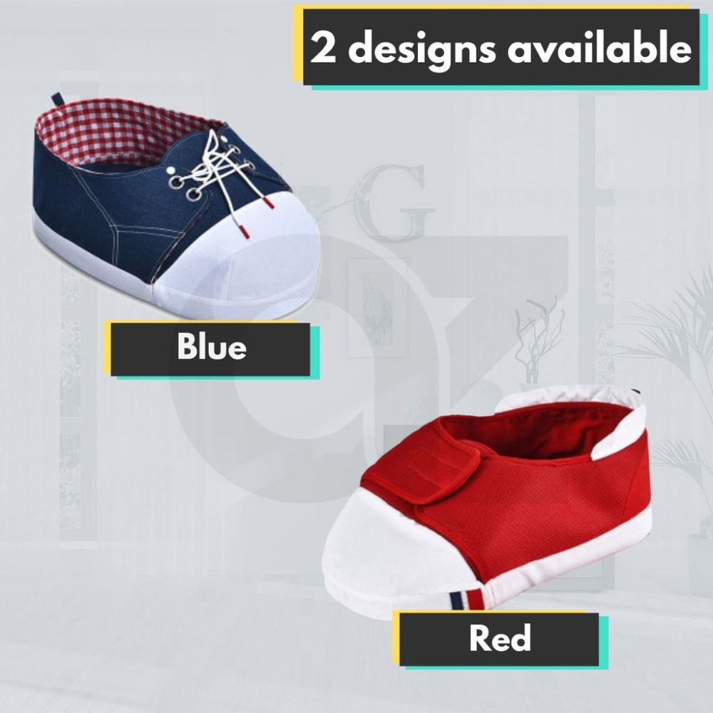 Ultra Comfortable Pet Bed Shoe Shape (M Blue)