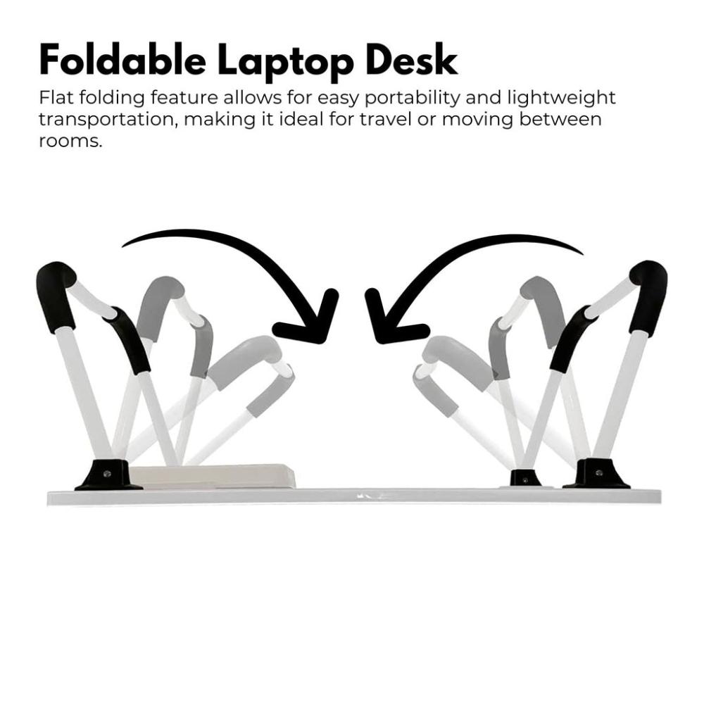 Multifunctional Portable Laptop Desk with USB Charge Port