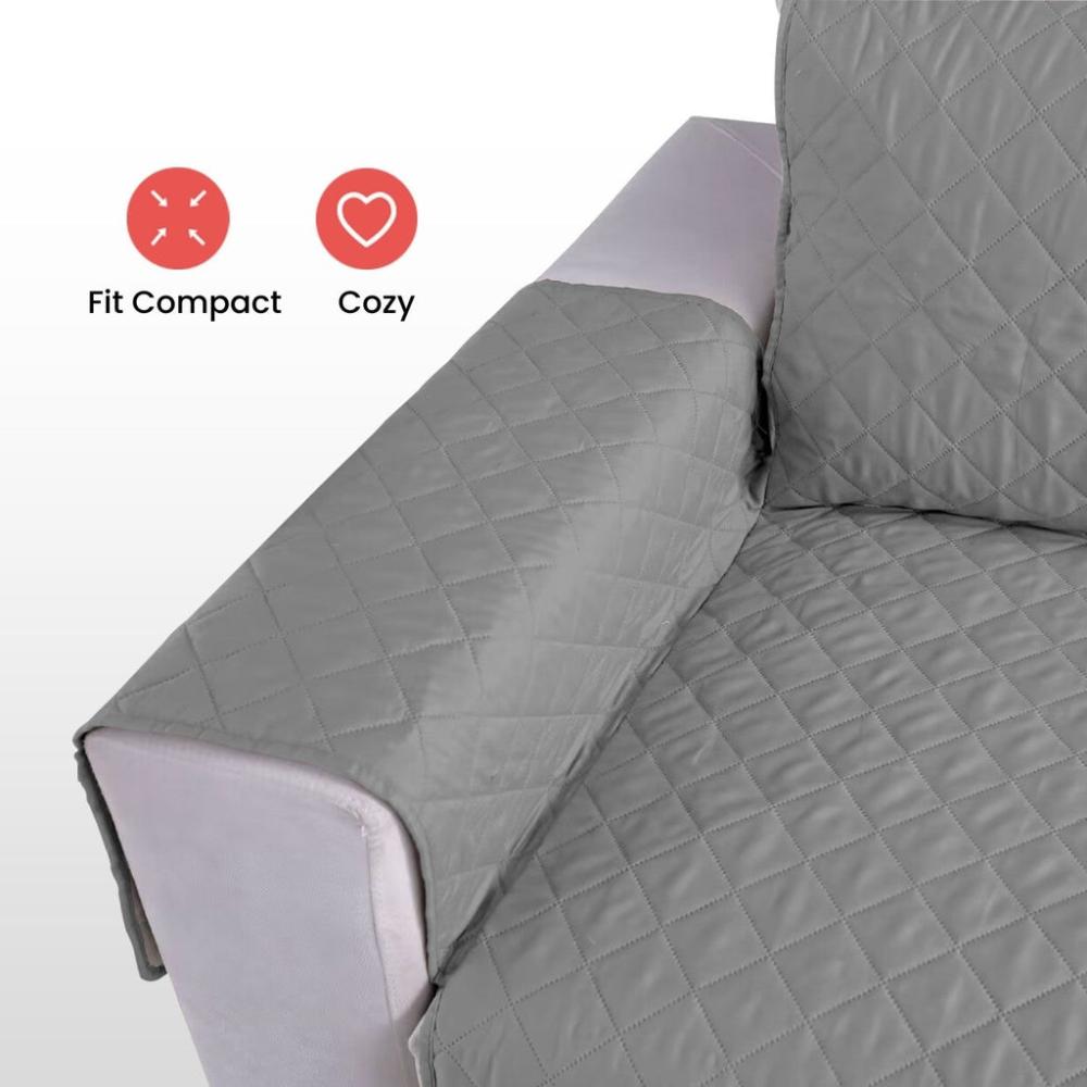 Durable Pet Sofa Cover 1 Seat (Grey)