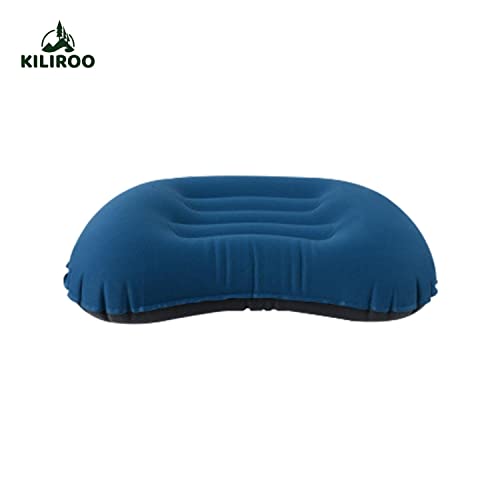 Inflatable Camping Travel Pillow - Dark Blue