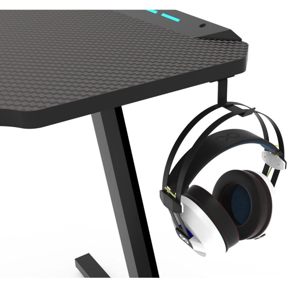 RGB Gaming Desk Z Shape Black - 140cms