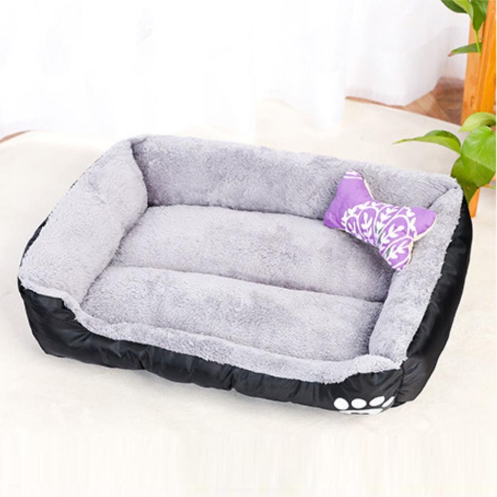 Premium Quality Pet Bed Square XL Size (Black)