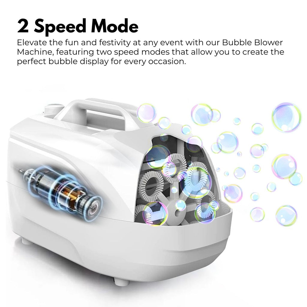 Automatic Bubble Blower Machine - White