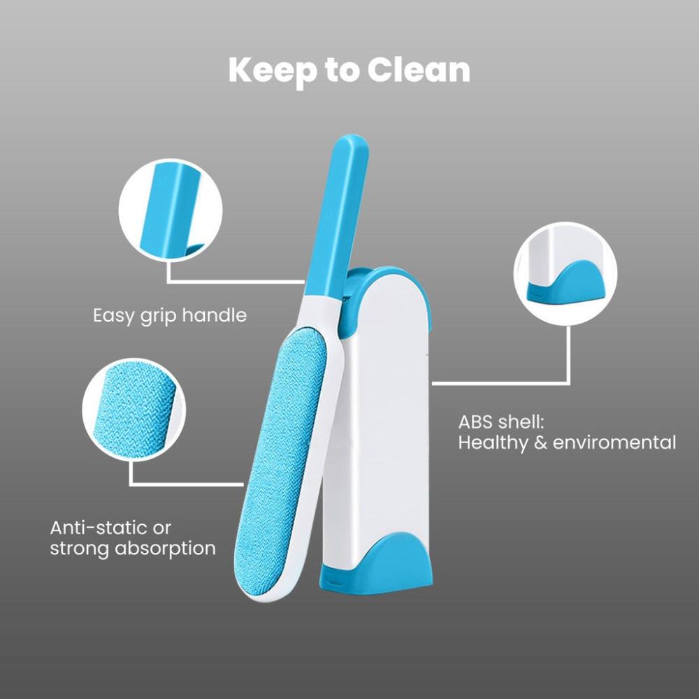 Effortless 3-in-1 Pet Remover Brush Blue