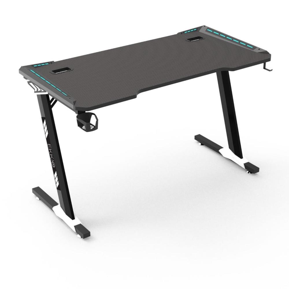 RGB Gaming Desk Z Shape Black - 140cms