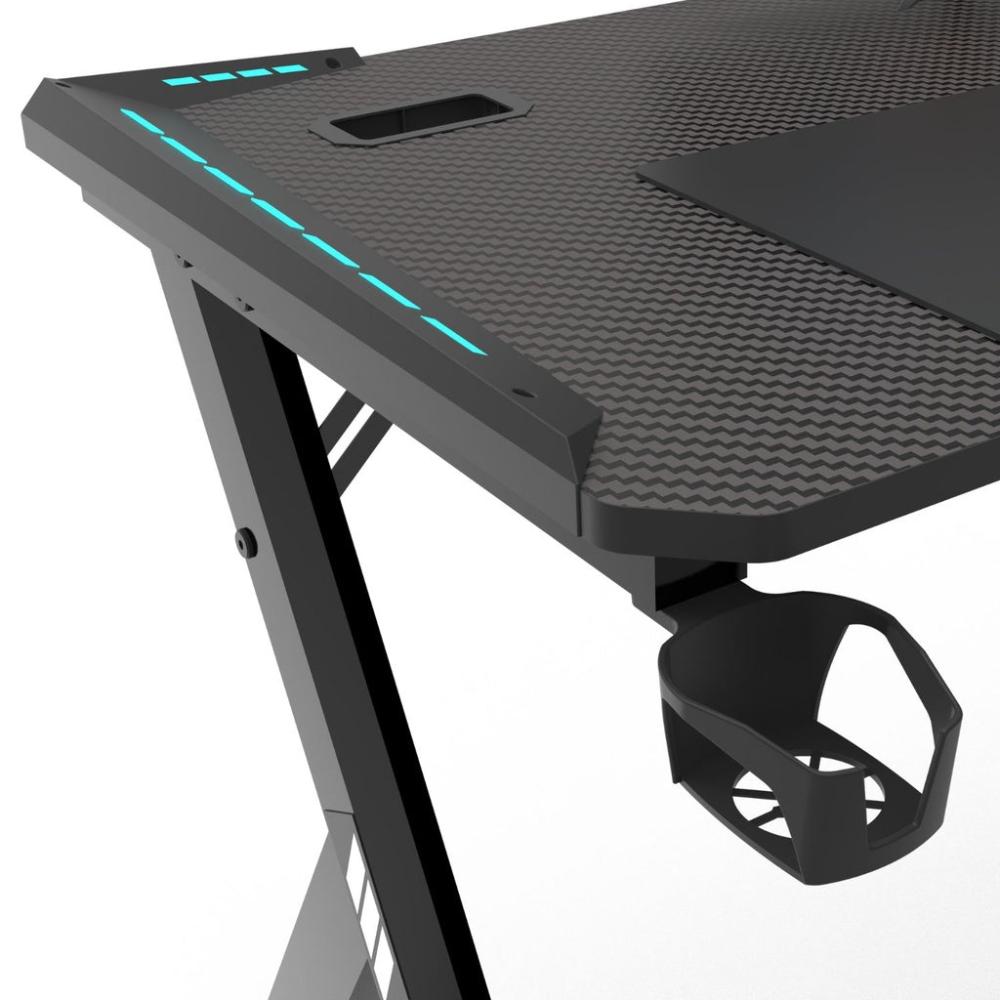 RGB Gaming Desk Y Shape - Black 120cms