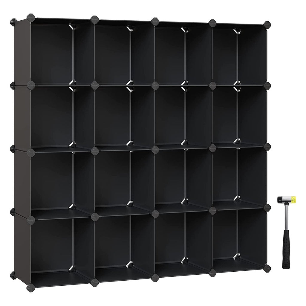 16 Cube Storage Organizer Storage - Black