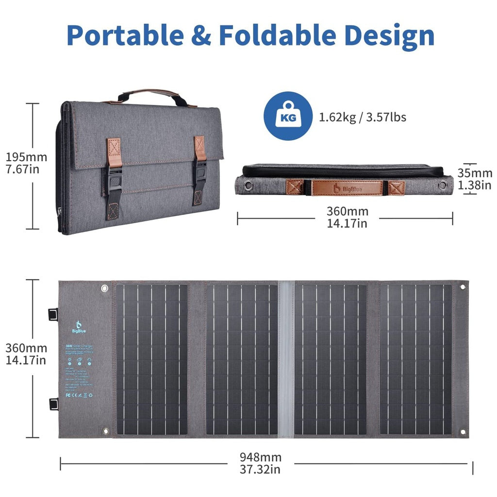 USB Portable Solar Panel Charger - 36W