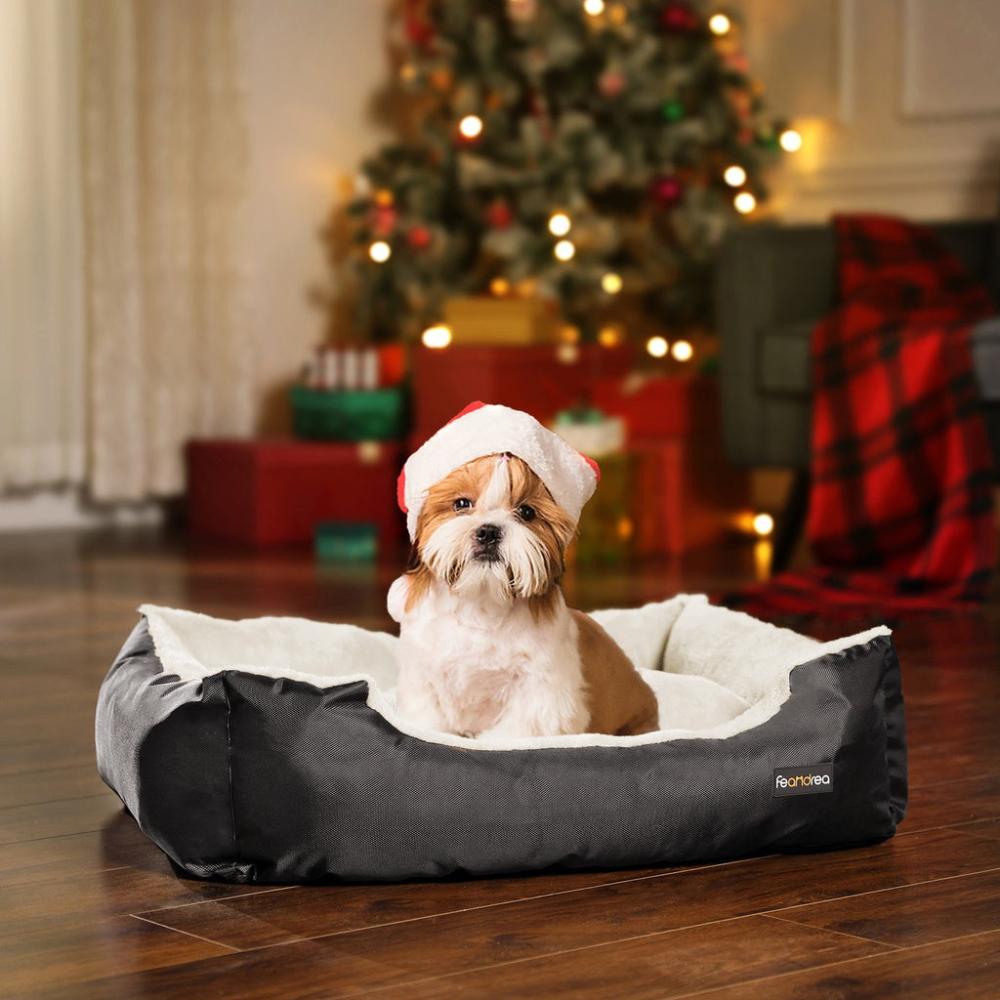 Dog Bed Reversible Cushion Dark Grey - 70cms