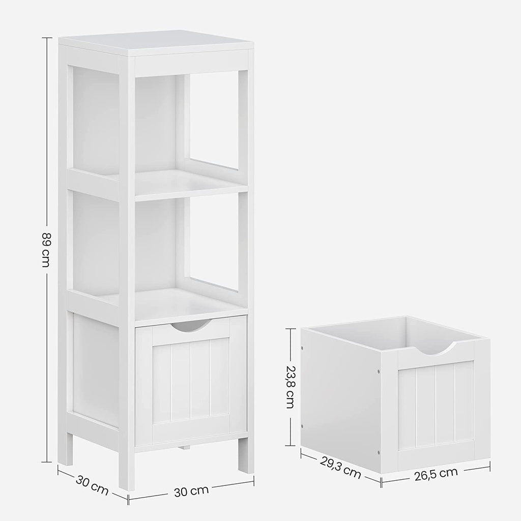 Space Saving Floor Cabinet with 2 Drawers