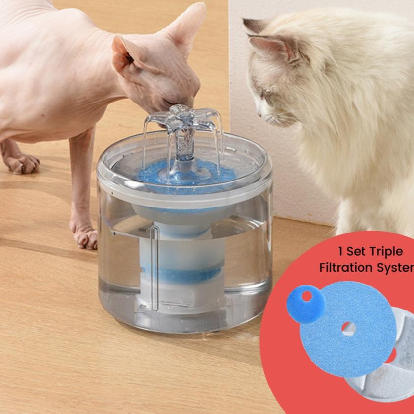 2.6L Automatic Pet Water Fountain Drinking Dispenser And Filter