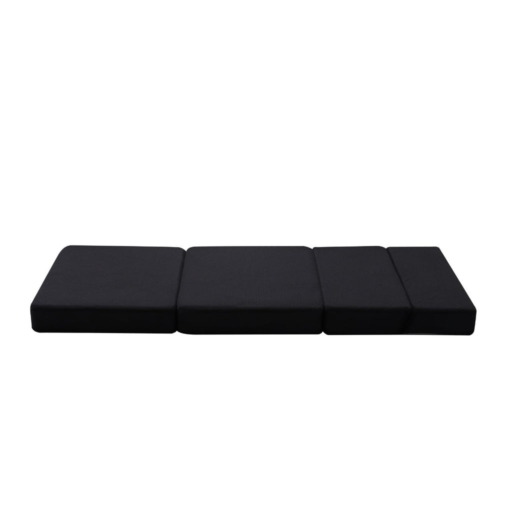 4-Fold Folding Mattress - Black Air Mesh