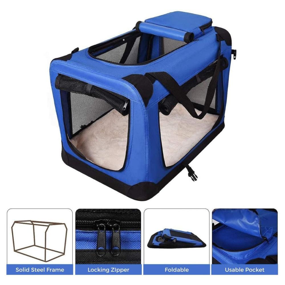 Light Weight Portable Pet Carrier - XL Size (Blue)