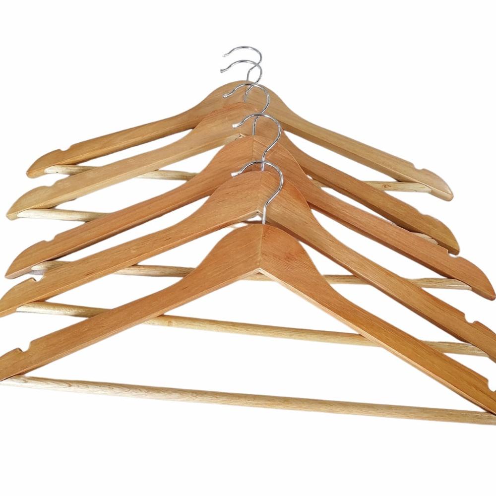 Wooden Coat Hanger with Smooth Surface (50pcs)