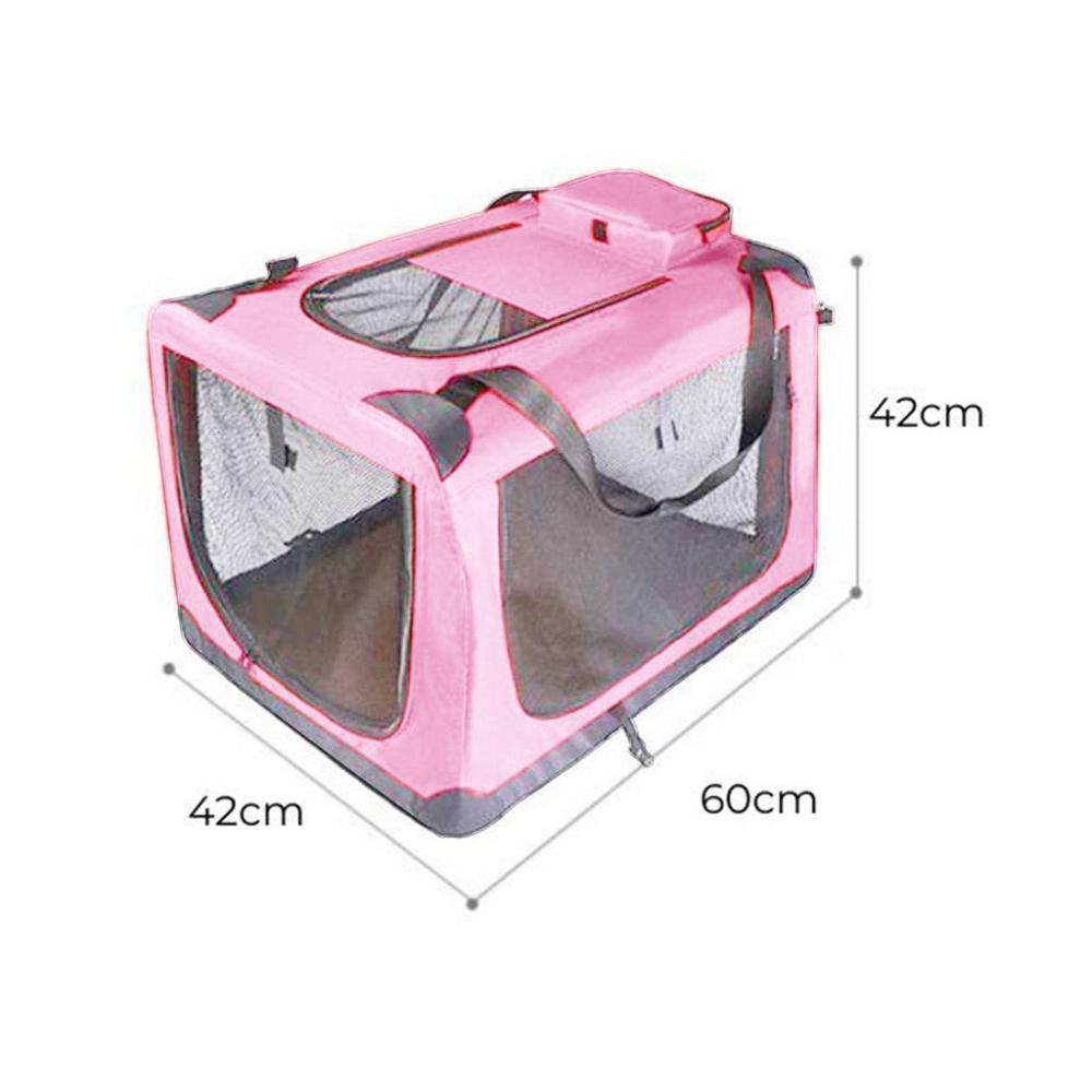 Portable Pet Carrier-M Size (Pink)