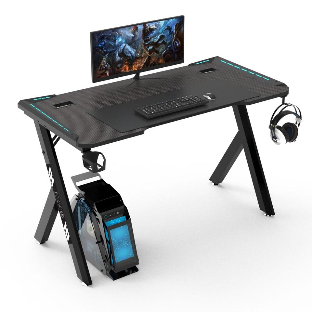 RGB Gaming Desk Y Shape - Black 120cms