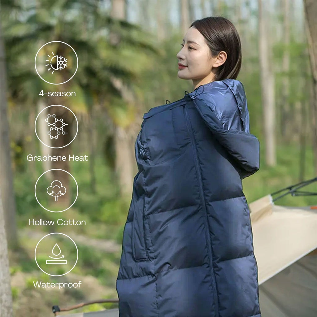 Sleeping Bag 350GSM - Navy Blue