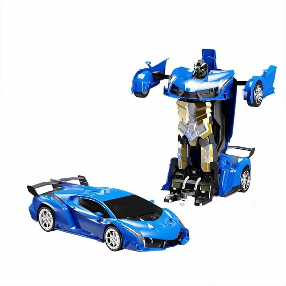 Transform Car Robot Sport Car with Remote Control (Blue)