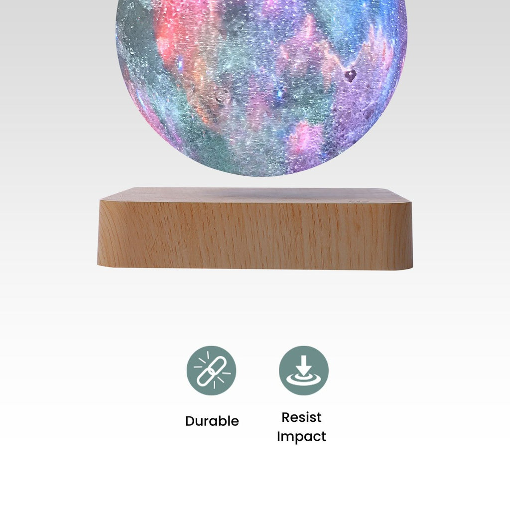 Magnetic Levitating Galaxy Moon (Light Brown Base)