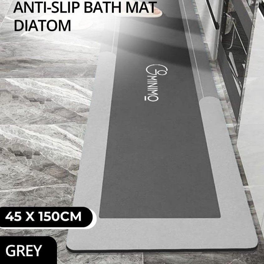 Anti-Slip Bathmat Diatom 45 x 150cm (Grey)