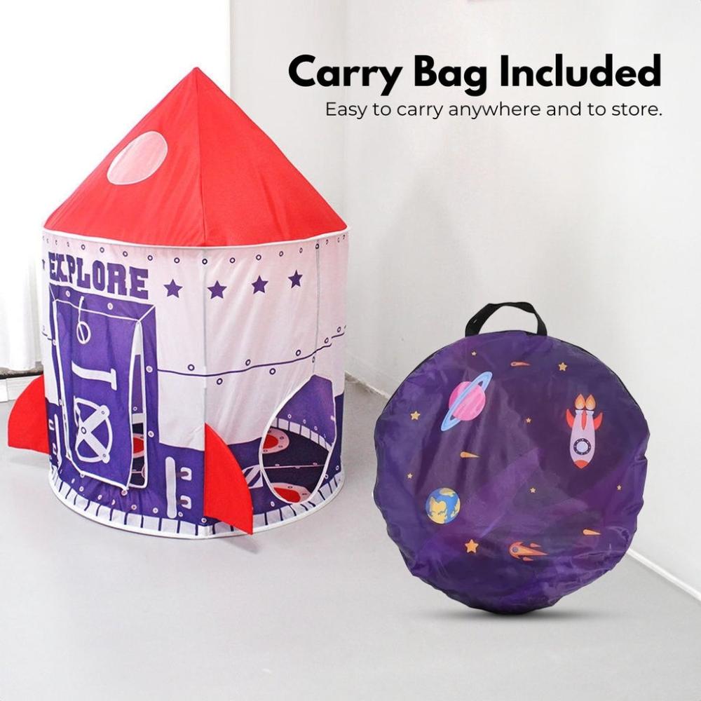 Kids Spaceship Tent (Purple and Red)