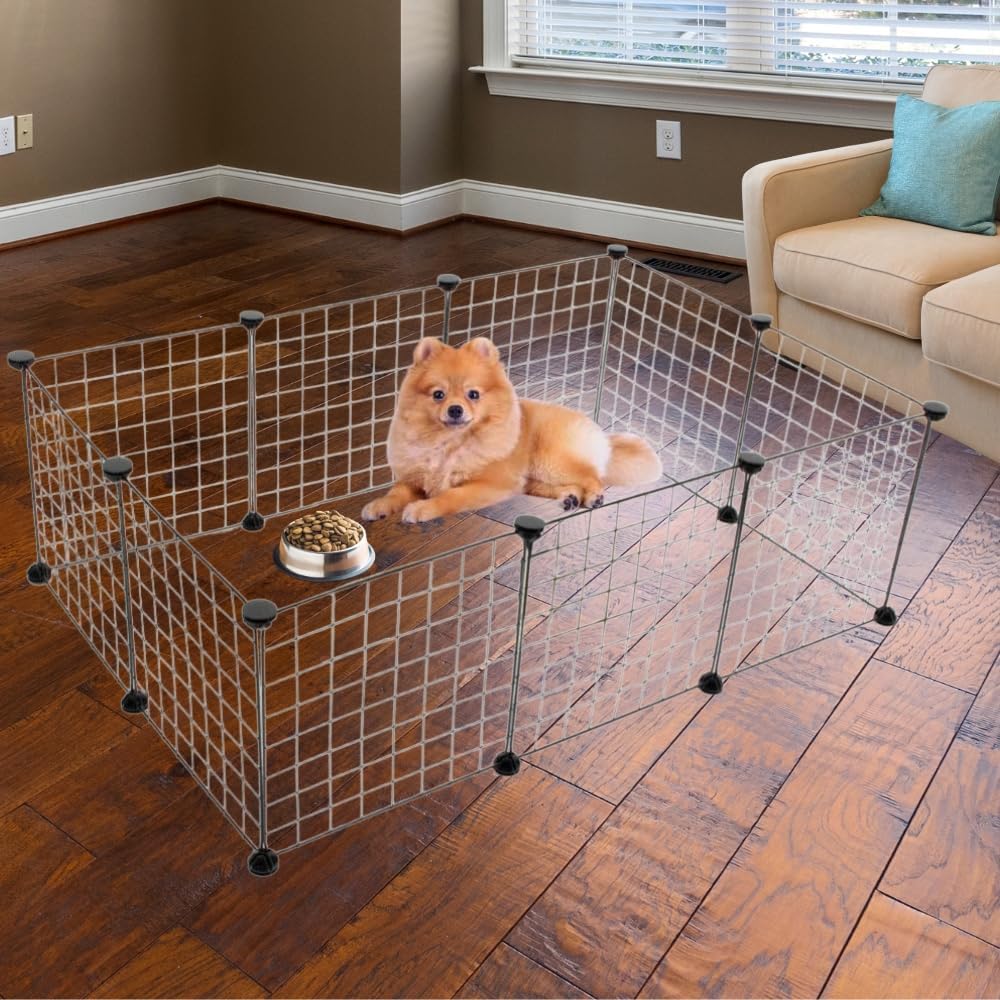 DIY Small Pet Playpen (Black)