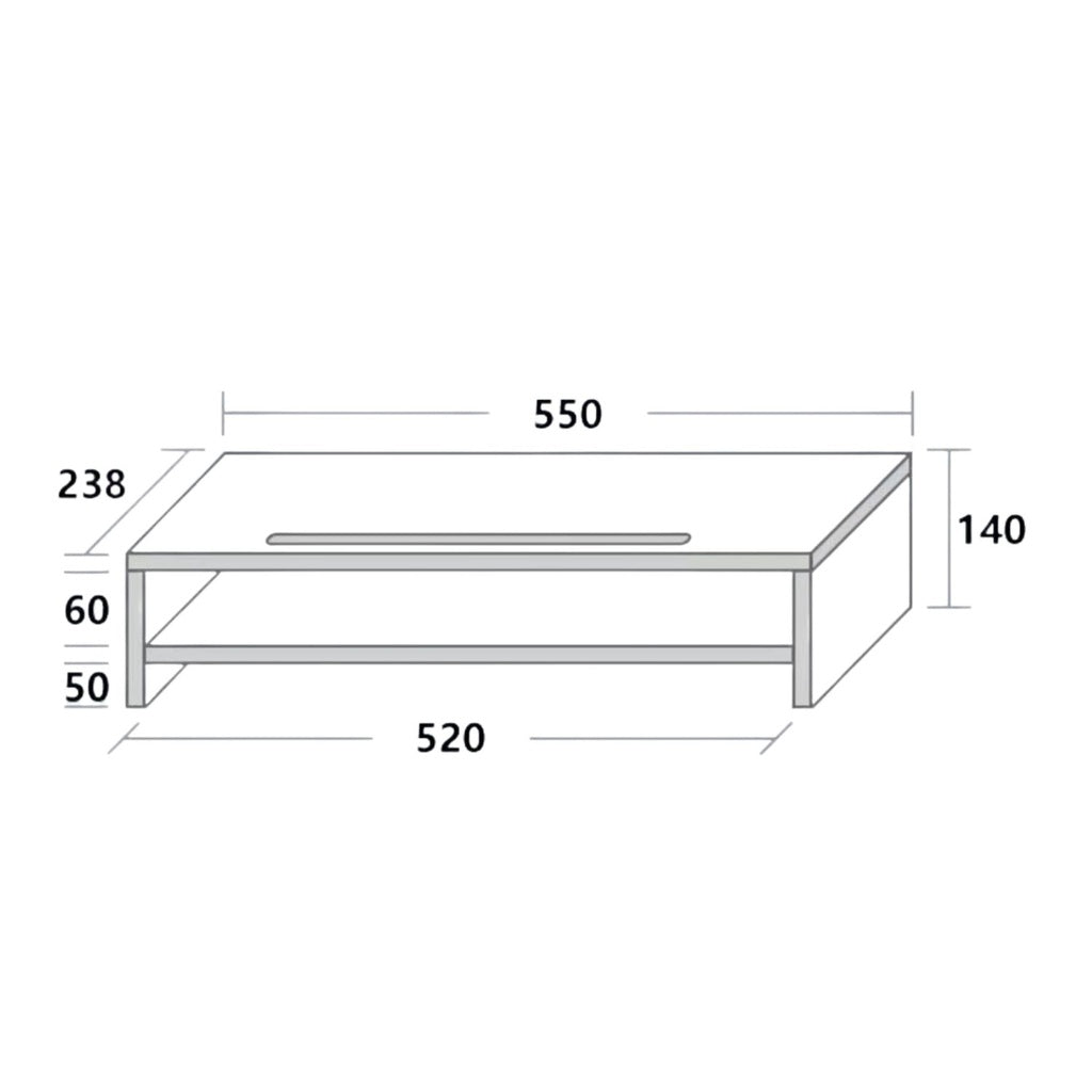 2 Tiers Desktop Organizer Monitor Stand