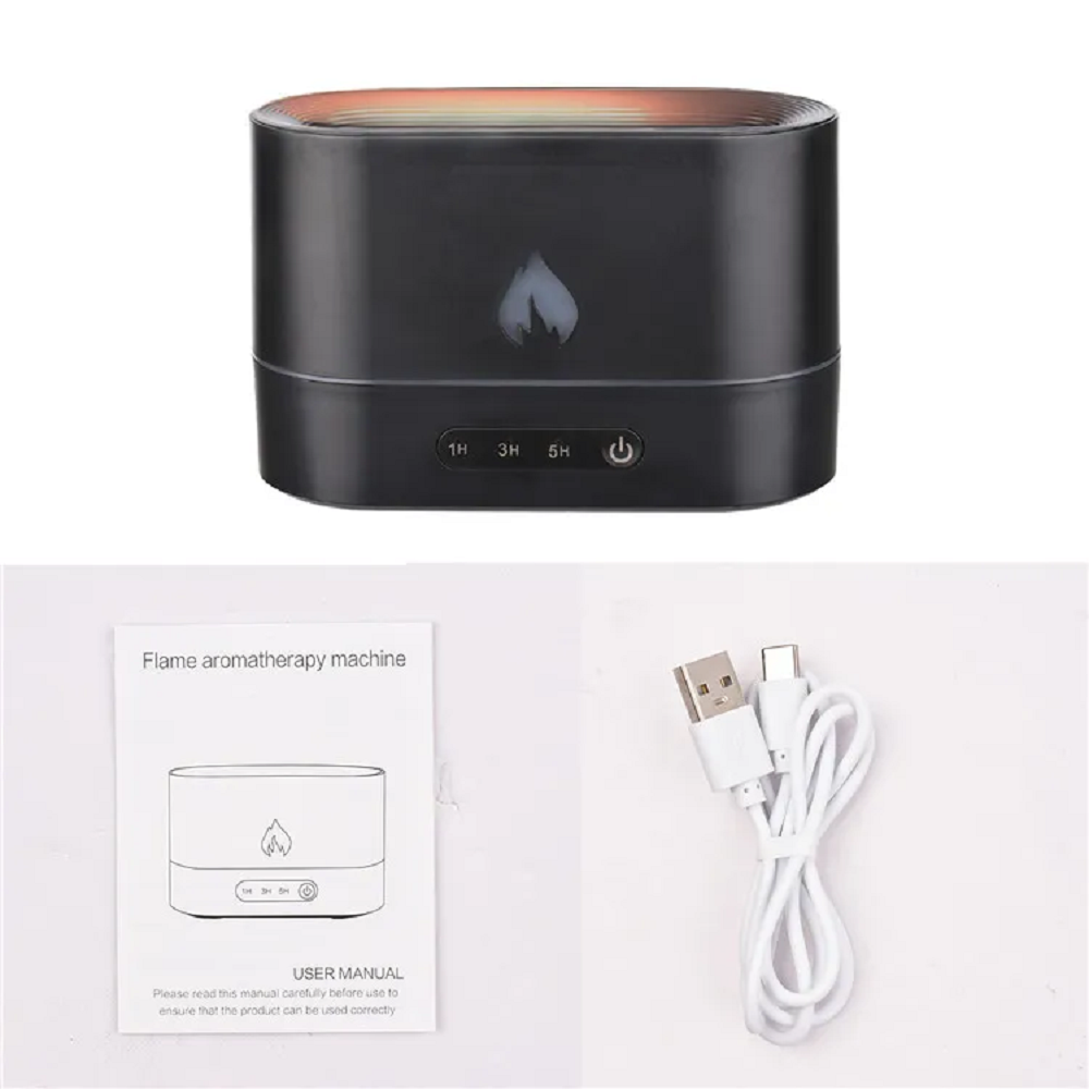 Flame Humidifier Fire 250ml Black