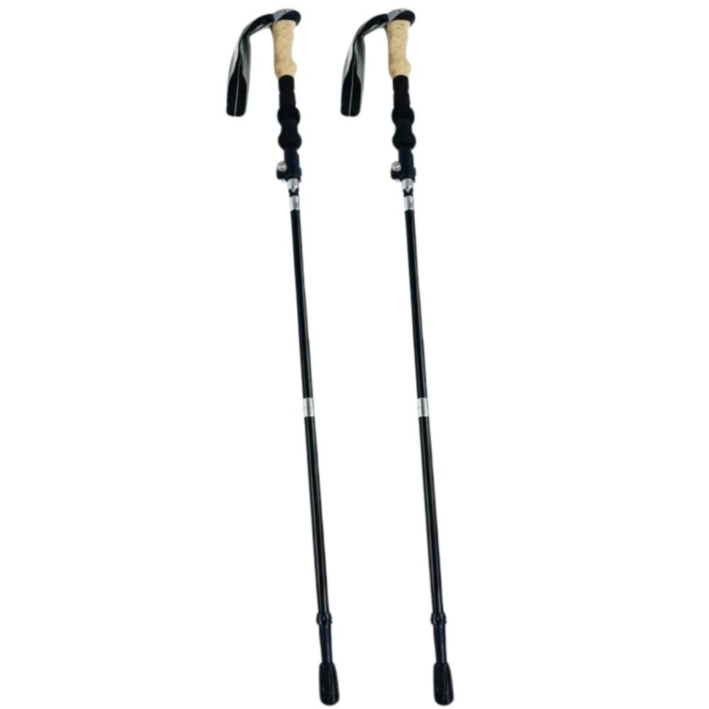 Folding Hiking, Walking and Trekking Poles 135cm - Cork