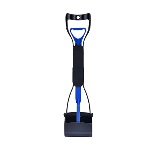 Comfortable Long Handle Pet Pooper Scooper - Blue