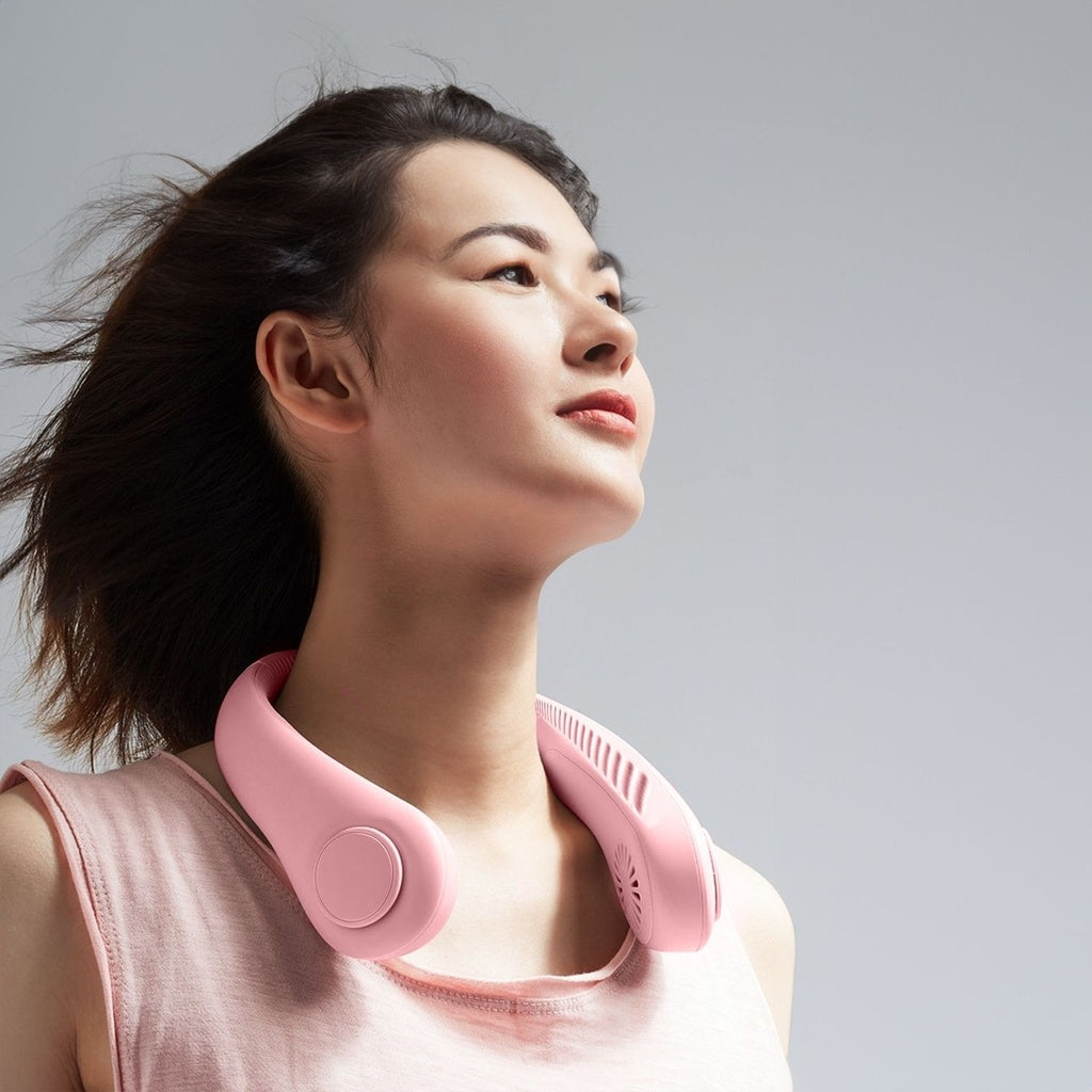 Rechargeable Neck Fan (Pink)