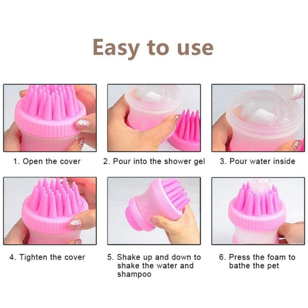 Extreme Quality Pet Bath Brush (Pink)