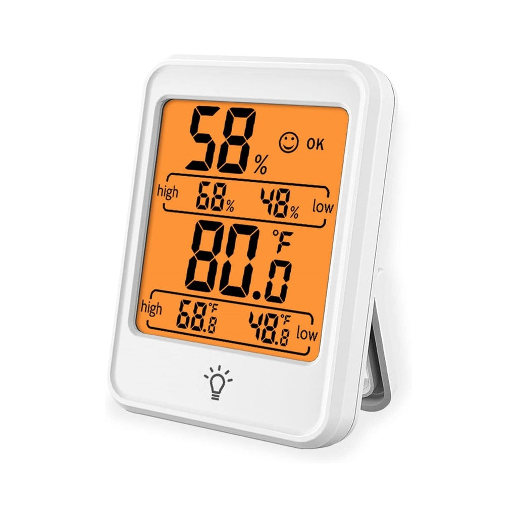 Thermo Hygrometer No Backlight White