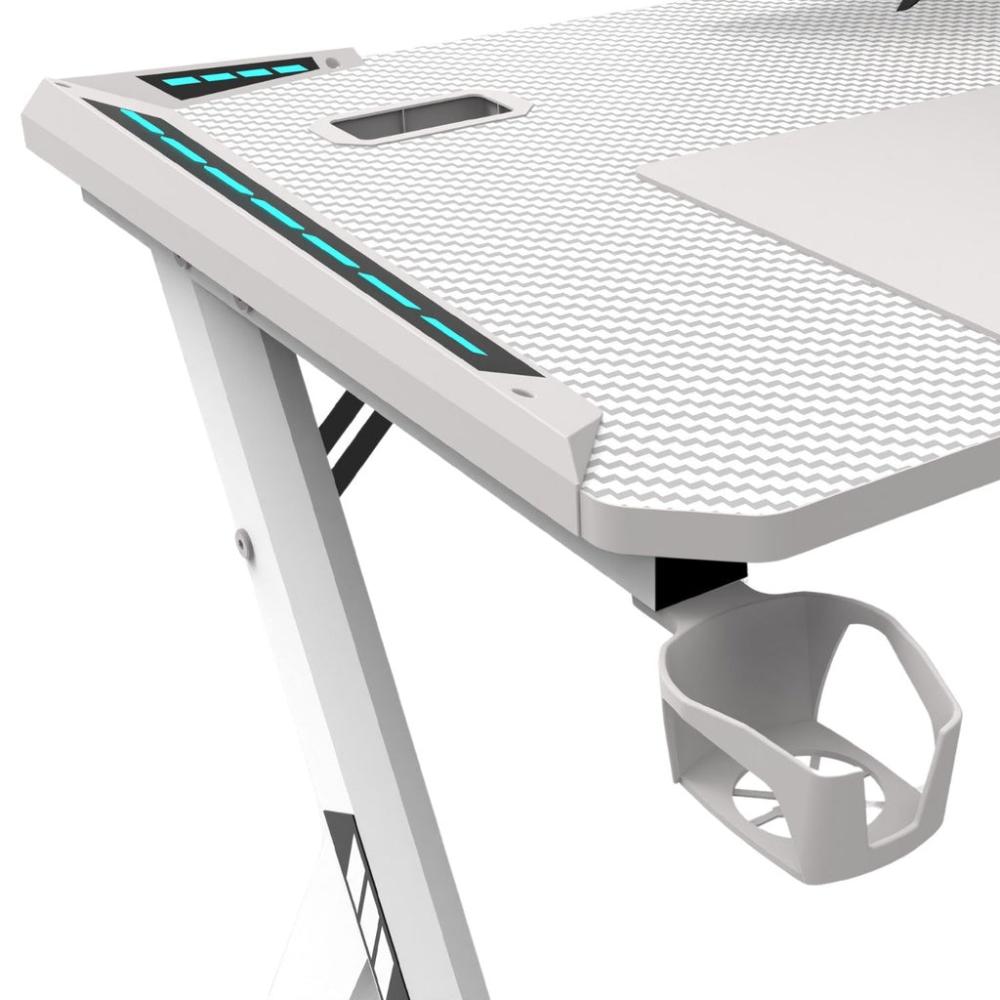 RGB Gaming Desk Y Shape White - 140cms